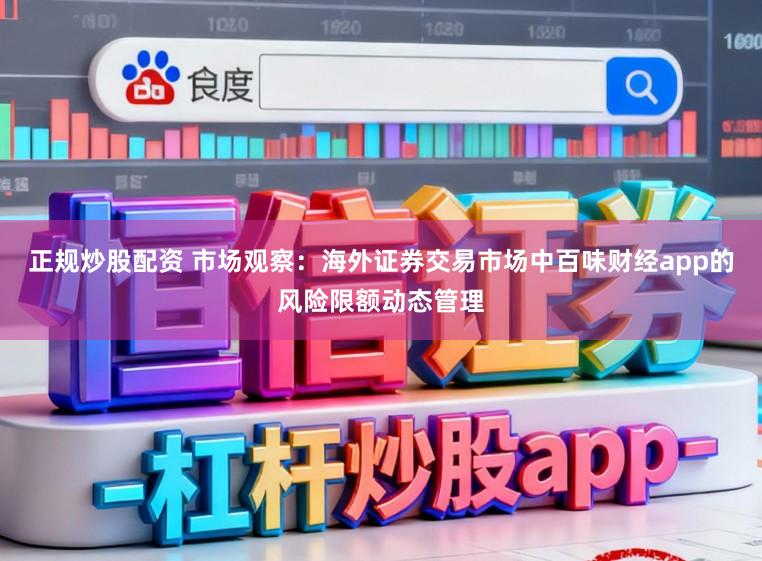 正规炒股配资 市场观察：海外证券交易市场中百味财经app的风险限额动态管理