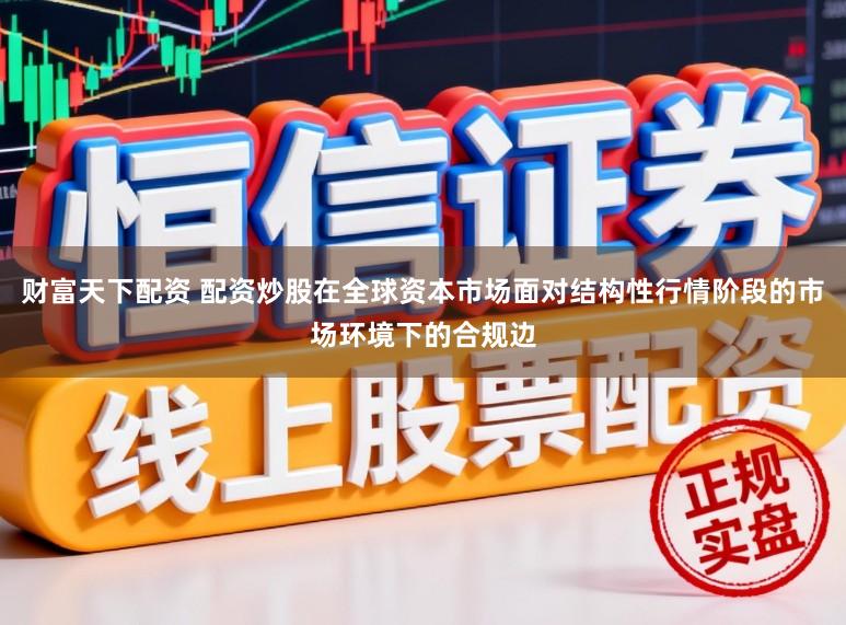 财富天下配资 配资炒股在全球资本市场面对结构性行情阶段的市场环境下的合规边